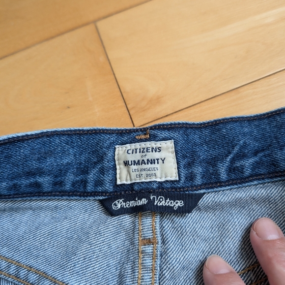 High waisted Denim short Citizen of Humanity - Picture 2 of 10